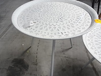 Metalen ronde bijzettafel - afbeelding 1 van  2