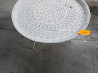 Metalen ronde bijzettafel - afbeelding 2 van  2