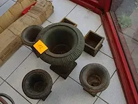 Metalen sierbloempotten - afbeelding 1 van  1