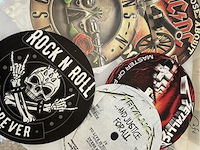 Metalen sierbord retrolook rond - afbeelding 1 van  1