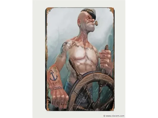 Metalen sierbord - afbeelding 1 van  1