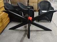 Metalen spider tafelpoot - afbeelding 1 van  2