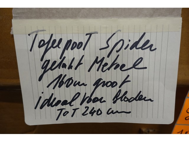 Metalen spider tafelpoot - afbeelding 2 van  2