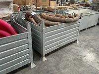 Metalen stapelbak (2x) - afbeelding 2 van  5