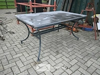 Metalen tafel met arduinen blad - afbeelding 1 van  4