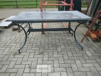 Metalen tafel met arduinen blad - afbeelding 2 van  4