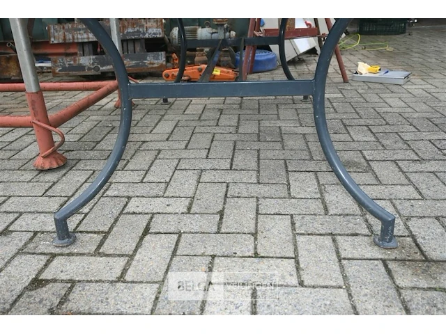 Metalen tafel met arduinen blad - afbeelding 4 van  4
