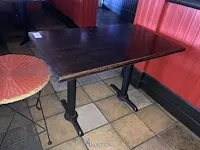 Metalen tafel met bijzettafel - afbeelding 2 van  3