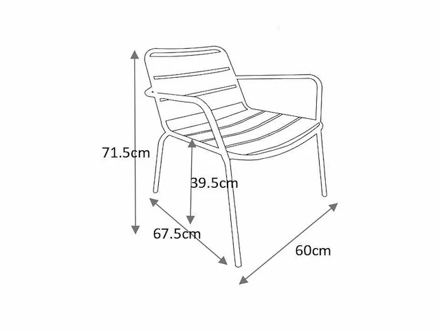 Metalen tuinset - antracietgrijs (x5) - afbeelding 5 van  13