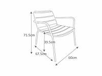 Metalen tuinset - antracietgrijs (x5) - afbeelding 5 van  13