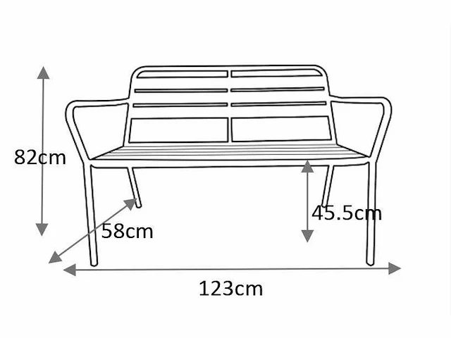 Metalen tuinset - antracietgrijs (x5) - afbeelding 12 van  13