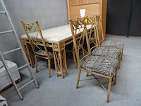 Metalen tuintafel + 6x stoel - afbeelding 2 van  5