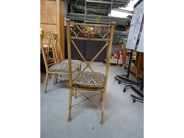 Metalen tuintafel + 6x stoel - afbeelding 3 van  5