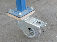 Metalen verrijdbare werktafel 200x160x93 cm hoog - afbeelding 3 van  3