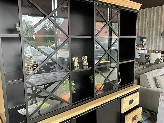 Metalen vitrinewandkast mango - afbeelding 4 van  4
