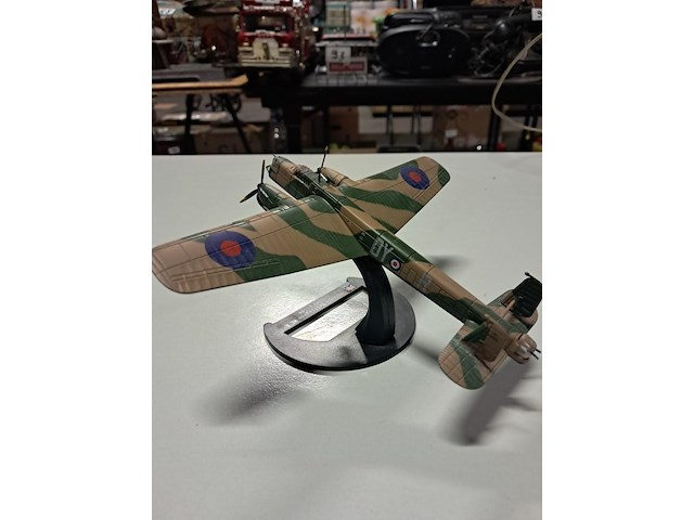 Metalen vliegtuig 2 stuks - afbeelding 6 van  10