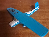 Metalen vliegtuigen 2 stuks - afbeelding 5 van  7