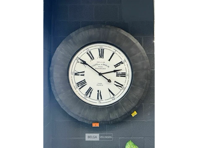 Metalen wandklok ø 70 - afbeelding 1 van  4
