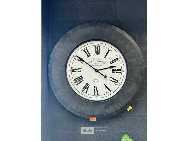 Metalen wandklok ø 70 - afbeelding 3 van  4