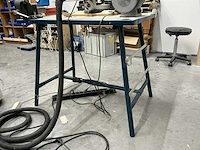 Metalen werkbank vv slijpmachine kinzo, afkortzaag metabo & bankschroef nn - afbeelding 3 van  20