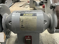 Metalen werkbank vv slijpmachine kinzo, afkortzaag metabo & bankschroef nn - afbeelding 6 van  20