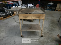 Metalen werkkar met 2 laden - afbeelding 2 van  5