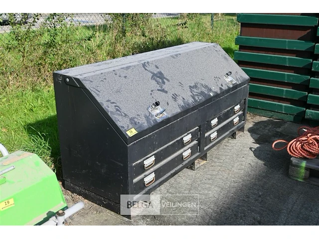 Metalen werkkist 4 lades/1 klepdeur 65x118x85 - afbeelding 1 van  6
