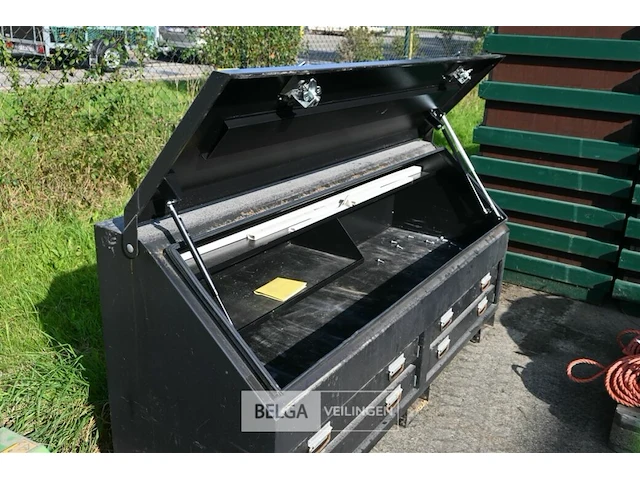 Metalen werkkist 4 lades/1 klepdeur 65x118x85 - afbeelding 3 van  6
