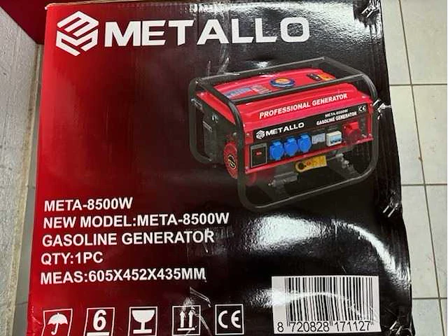 Metallo - 8500w - stroomgenerator - afbeelding 3 van  6