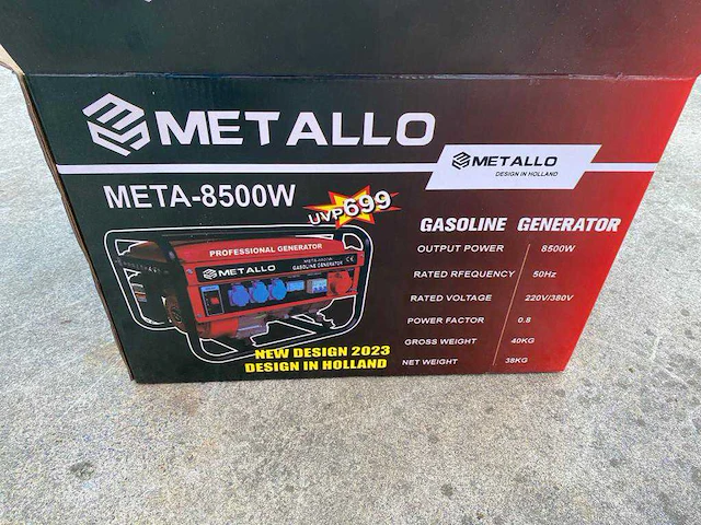 Metallo 8500w stroomgenerator (5x) - afbeelding 7 van  9