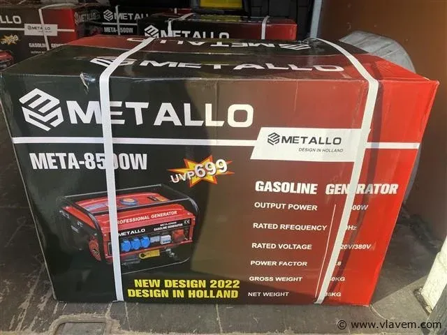 Metallo meta-8500w stroomgenerator - afbeelding 1 van  2