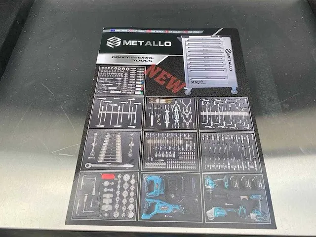 Metallo xxxl gereedschapswagen (hand- en accu-gereedschap) - afbeelding 2 van  10