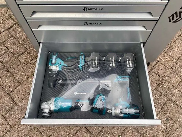 Metallo xxxl gereedschapswagen (hand- en accu-gereedschap) - afbeelding 8 van  10