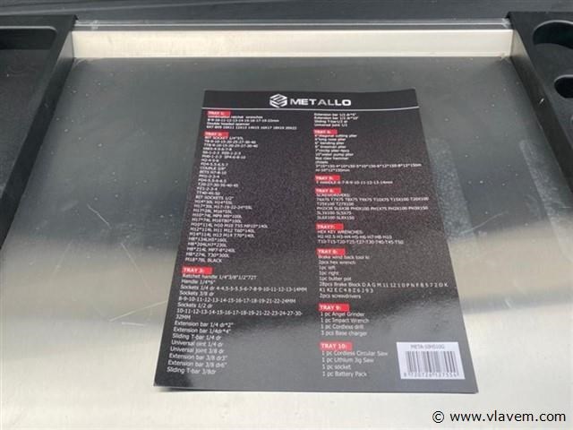 Metallo xxxl hand- en accu-gereedschap gereedschapswagen - afbeelding 2 van  11