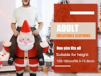Metaparty opblaasbaar kerstmankostuum - afbeelding 2 van  3