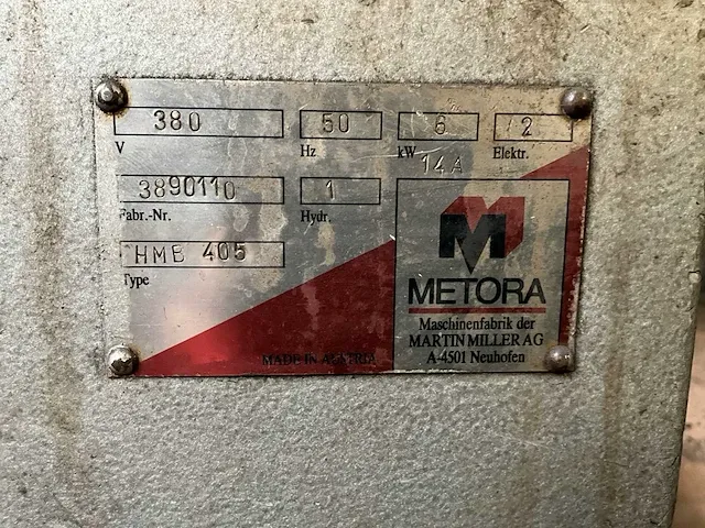 Metora hme405 bandzaagmachine - afbeelding 8 van  26