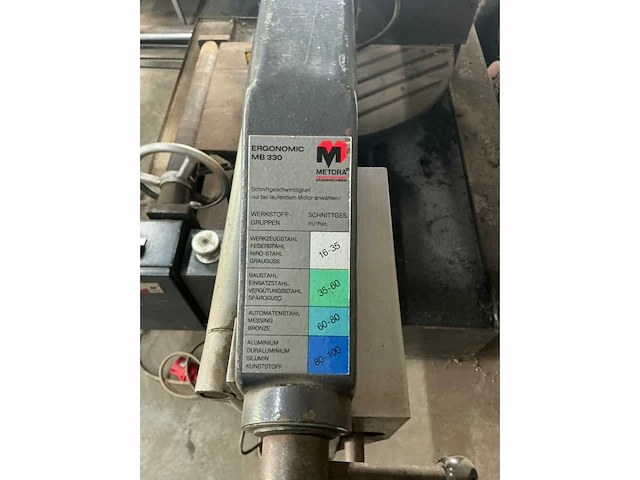 Metora mb 330/1 metalen horizontale bandzaagmachine - afbeelding 4 van  13