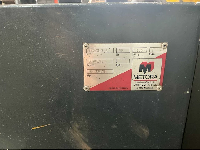 Metora mb 330/1 metalen horizontale bandzaagmachine - afbeelding 5 van  13