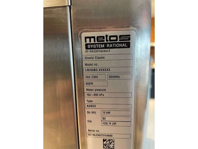 Metos - i-combi classic - combisteamer - afbeelding 9 van  10