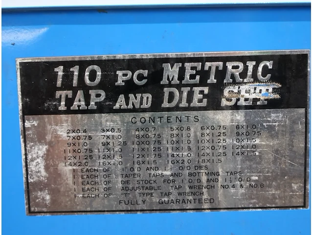 Metric handtap set - afbeelding 5 van  6
