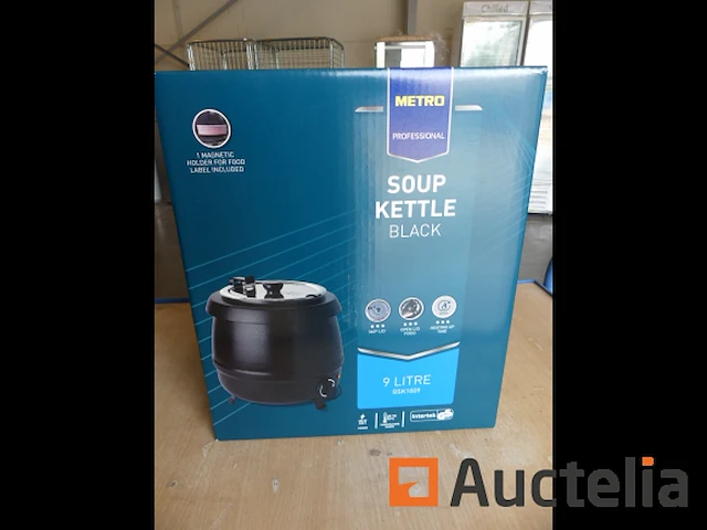 Metro 9 liter elektrische soepterrine gsk1009 zwart - afbeelding 4 van  4
