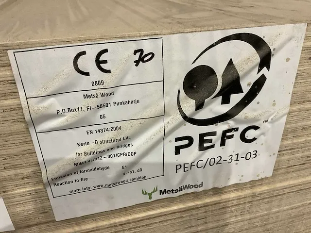Metsä wood kerto-q lvl houten platen (36x) - afbeelding 4 van  5