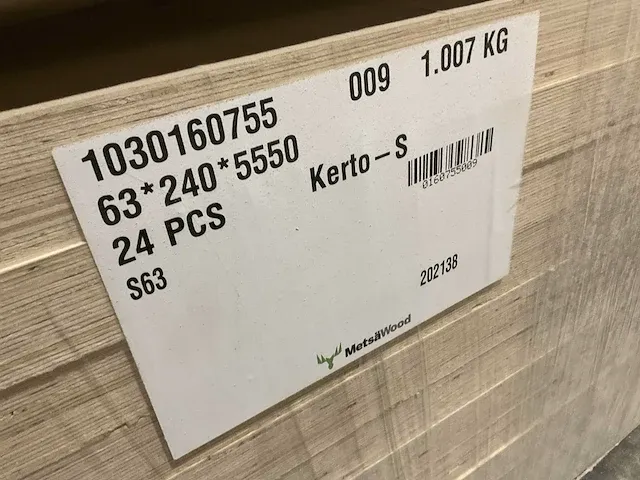 Metsä wood kerto-s lvl houten balken (63x) - afbeelding 4 van  5