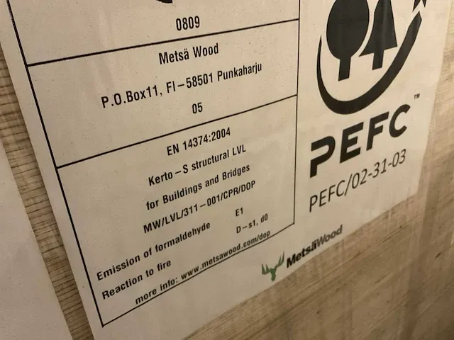 Metsä wood kerto-s lvl houten balken (63x) - afbeelding 5 van  5