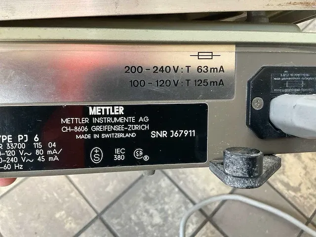 Mettler pj6 weegschaal - afbeelding 3 van  3