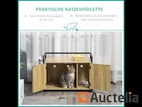 Meubilair voor kattenbakvulling - natuurlijk hout - afbeelding 2 van  7