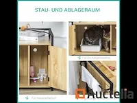 Meubilair voor kattenbakvulling - natuurlijk hout - afbeelding 6 van  7