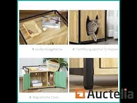 Meubilair voor kattenbakvulling - natuurlijk hout - afbeelding 7 van  7
