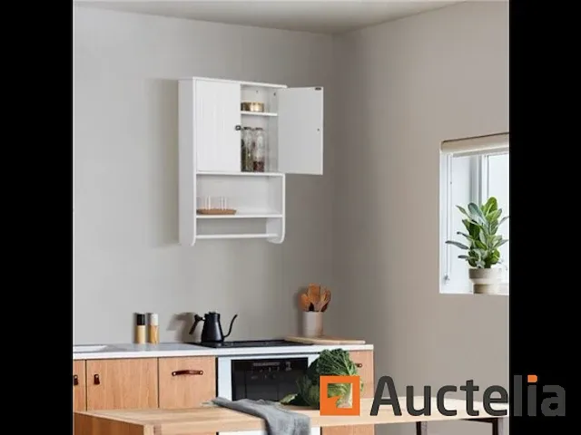 Meubilair wand kast badkamer rek toilet - afbeelding 1 van  4