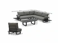 Meubili - mar-lucile loungeset charcoal